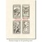 Deep Red Stamps Vintage Holiday Tickets Rubber Cling Stamp Set 4 x 2 inches